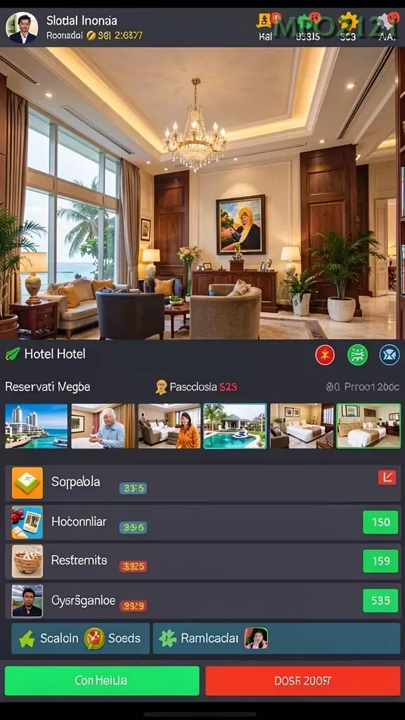 Cuplikan layar SKY99 — menu navigasi
