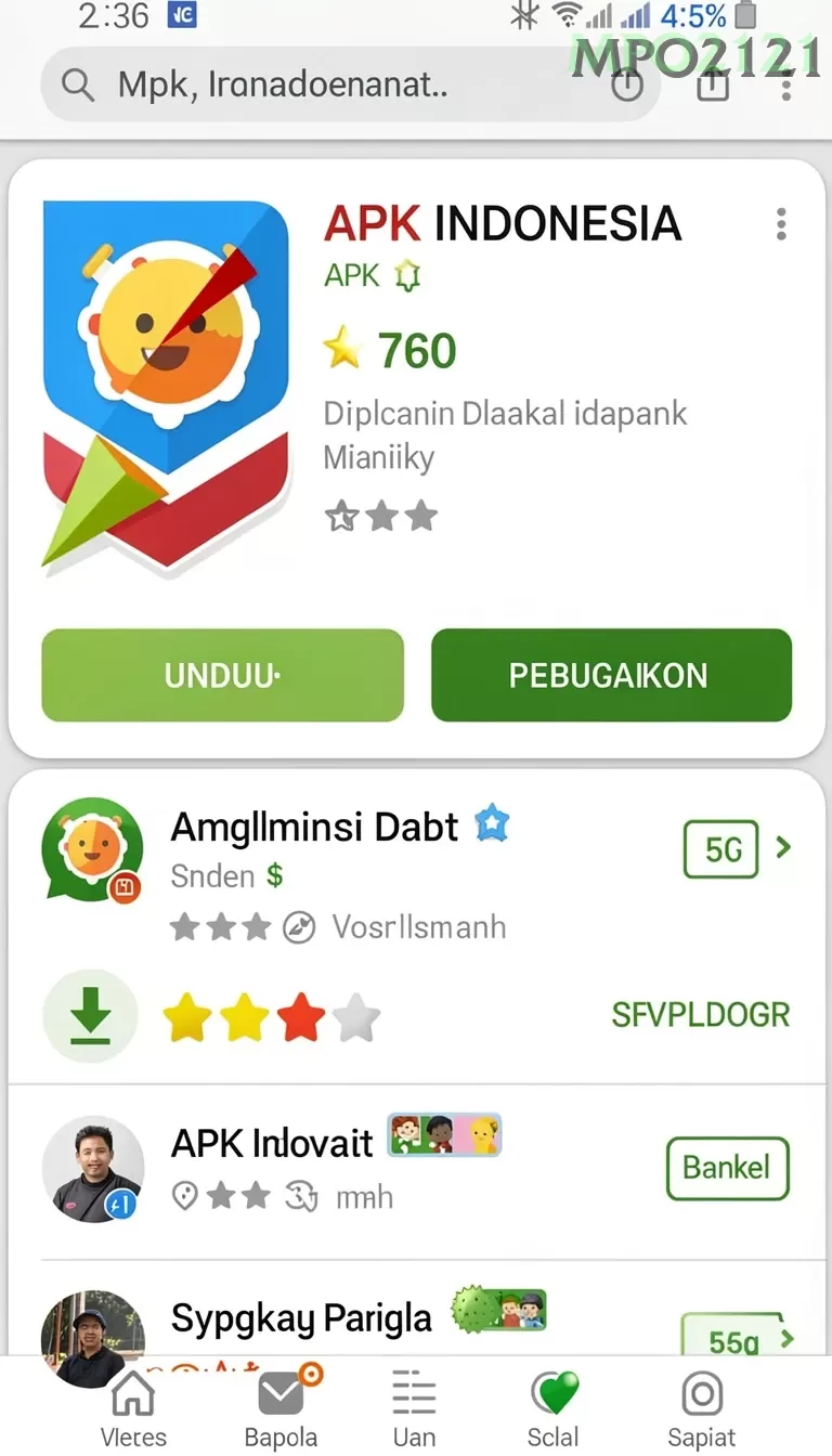 Cuplikan layar RR89 — aktivitas